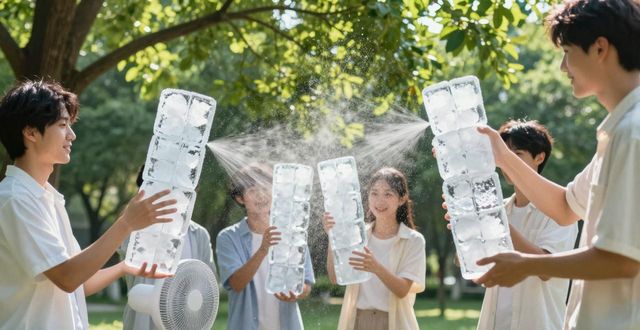 大冰块降温方法_广州荔湾夏季防暑降温大冰块_大冰块户外活动使用时长